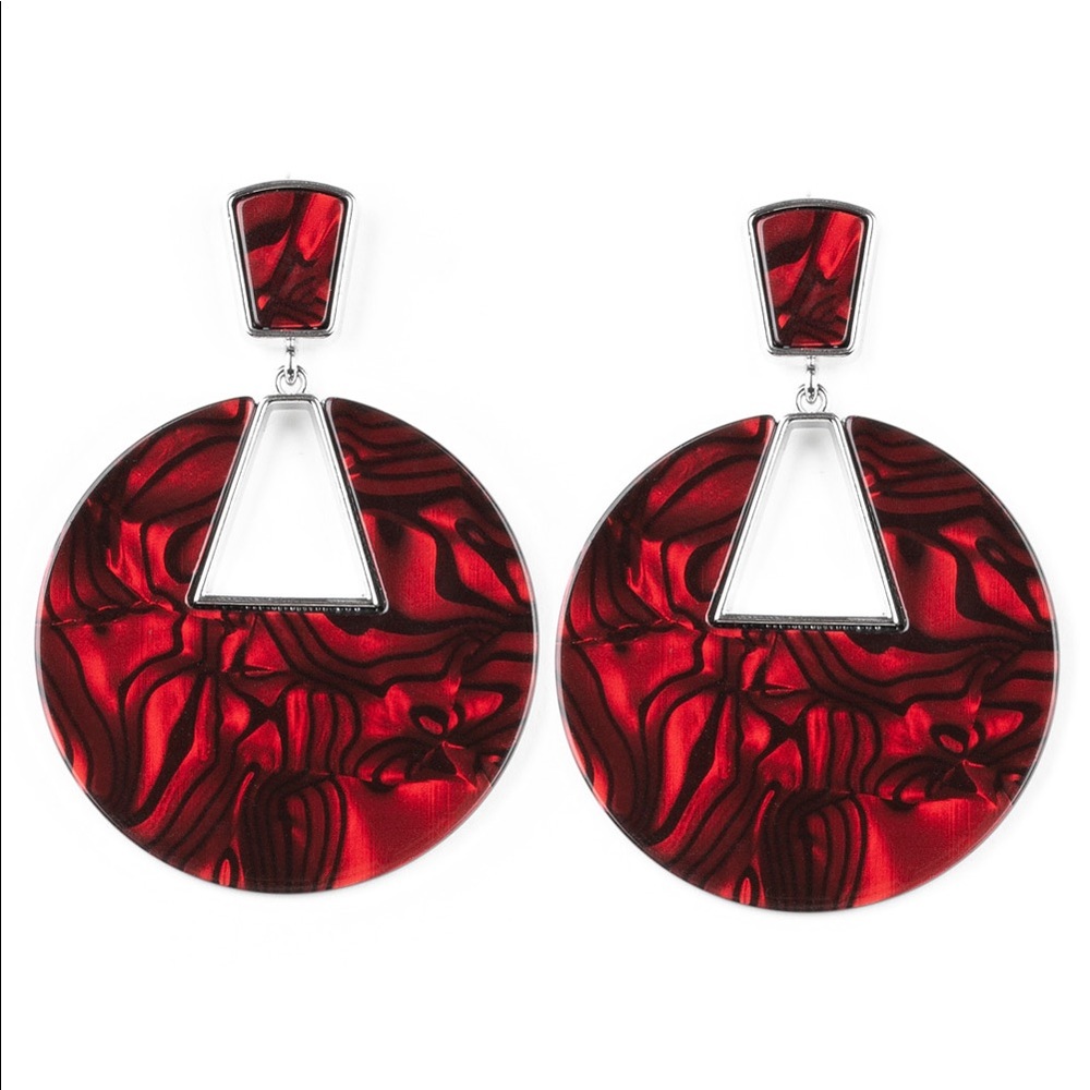 Red earrings